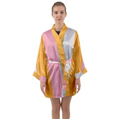 Stripey 23 Long Sleeve Satin Kimono by anthromahe