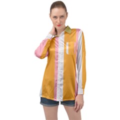 Stripey 23 Long Sleeve Satin Shirt