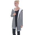 Stripey 24 Longline Hooded Cardigan View1