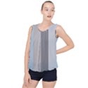 Stripey 24 Bubble Hem Chiffon Tank Top View1