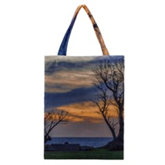 Sunset Scene At Waterfront Boardwalk, Montevideo Uruguay Classic Tote Bag by dflcprints