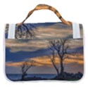 Sunset Scene At Waterfront Boardwalk, Montevideo Uruguay Satchel Handbag View3