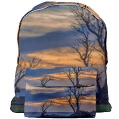 Sunset Scene At Waterfront Boardwalk, Montevideo Uruguay Giant Full Print Backpack by dflcprints