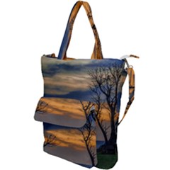 Sunset Scene At Waterfront Boardwalk, Montevideo Uruguay Shoulder Tote Bag by dflcprints