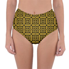 Df Unrest Vibe Reversible High-waist Bikini Bottoms by deformigo