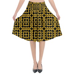 Df Unrest Vibe Flared Midi Skirt by deformigo