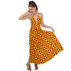 Rby-b-8-3 Backless Maxi Beach Dress