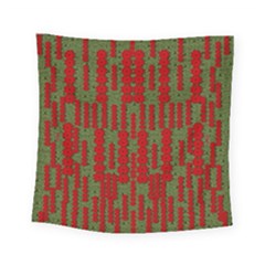 Bloom In Yule Season Colors Square Tapestry (small) by pepitasart