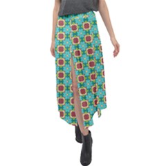 Df Stephania Melins Velour Split Maxi Skirt by deformigo