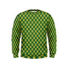 Df Green Domino Kids  Sweatshirt by deformigo