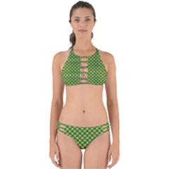 Df Green Domino Perfectly Cut Out Bikini Set by deformigo