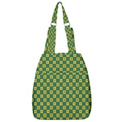 Df Green Domino Center Zip Backpack by deformigo