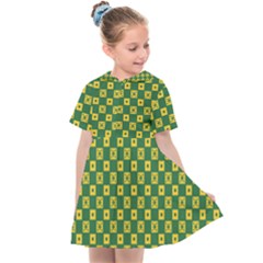 Df Green Domino Kids  Sailor Dress by deformigo