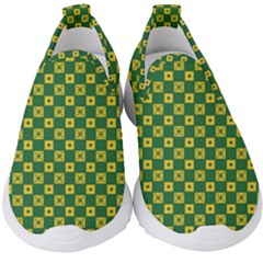 Df Green Domino Kids  Slip On Sneakers by deformigo