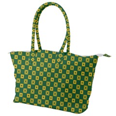 Df Green Domino Canvas Shoulder Bag by deformigo