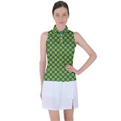 Df Green Domino Women s Sleeveless Polo Tee