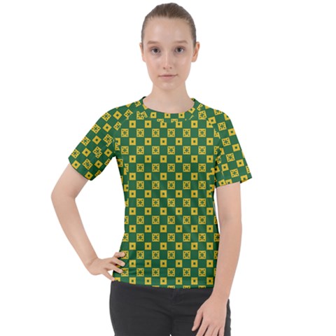 Df Green Domino Women s Sport Raglan Tee by deformigo