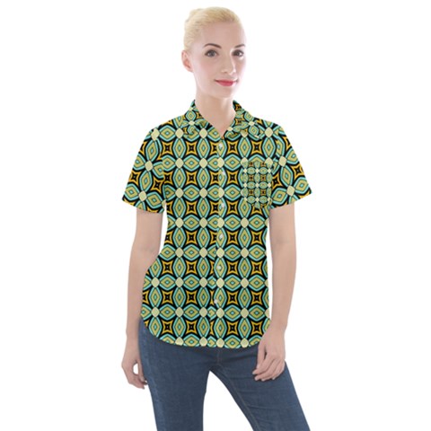 Df Kristian Noble Women s Short Sleeve Pocket Shirt by deformigo