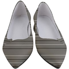 Black Grey White Stripes Women s Block Heels 