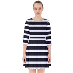 Black & White Stripes Smock Dress