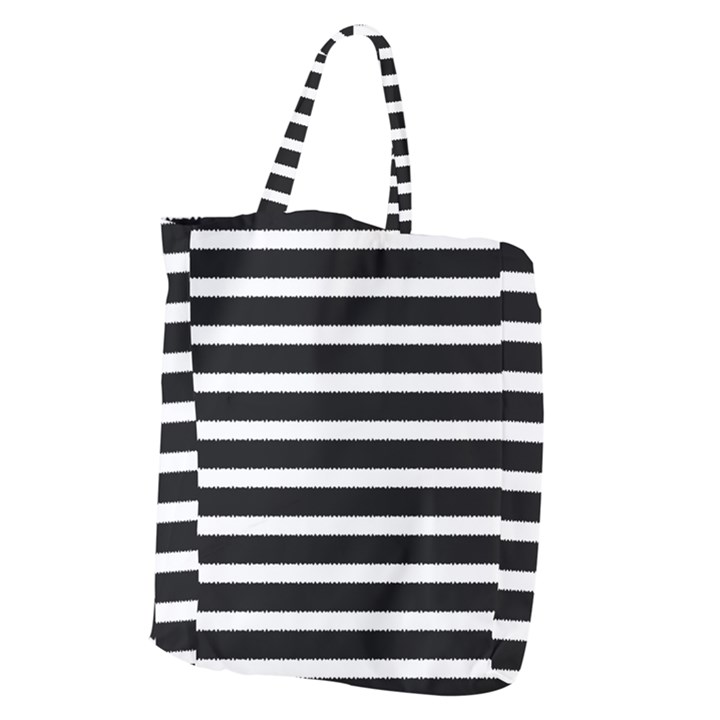 Black & White Stripes Giant Grocery Tote