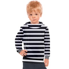 Black & White Stripes Kids  Hooded Pullover by anthromahe