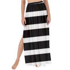 Black & White Stripes Maxi Chiffon Tie-up Sarong