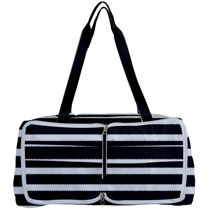 Black & White Stripes Multi Function Bag