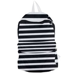 Black & White Stripes Foldable Lightweight Backpack by anthromahe