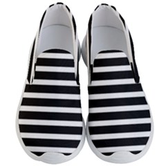 Black & White Stripes Men s Lightweight Slip Ons by anthromahe