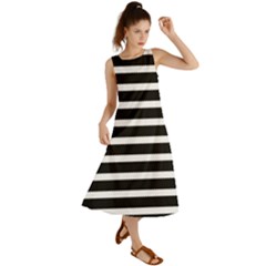 Black & White Stripes Summer Maxi Dress by anthromahe