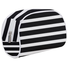 Black & White Stripes Makeup Case (medium)