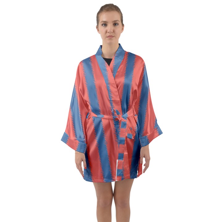 Living Pacific  Long Sleeve Satin Kimono