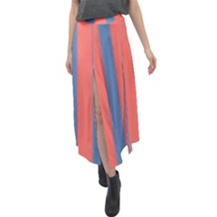 Living Pacific  Velour Split Maxi Skirt by anthromahe