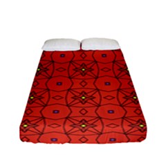 Tiling Zip A Dee Doo Dah+designs+red+color+by+code+listing+1 8 [converted] Fitted Sheet (full/ Double Size) by deformigo