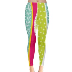 Abstract Lines Leggings  by designsbymallika