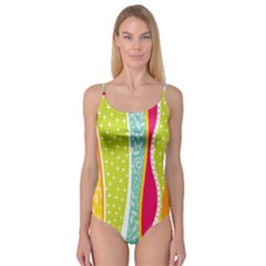 abstract lines Camisole Leotard 