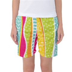 Abstract Lines Women s Basketball Shorts by designsbymallika