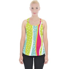 Abstract Lines Piece Up Tank Top by designsbymallika