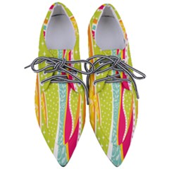 Abstract Lines Women s Pointed Oxford Shoes by designsbymallika