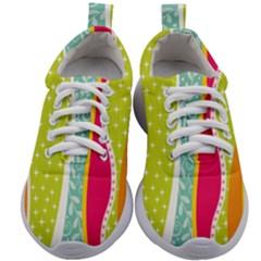 Abstract Lines Kids Athletic Shoes