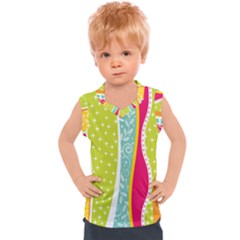 Abstract Lines Kids  Sport Tank Top