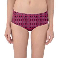 Df Ricky Purplish Mid-waist Bikini Bottoms by deformigo