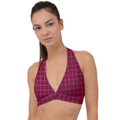 Df Ricky Purplish Halter Plunge Bikini Top by deformigo