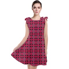 Df Ricky Purplish Tie Up Tunic Dress by deformigo