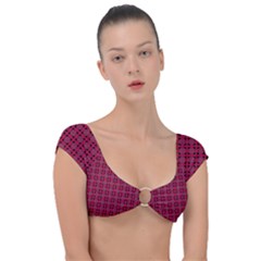 Df Ricky Purplish Cap Sleeve Ring Bikini Top by deformigo