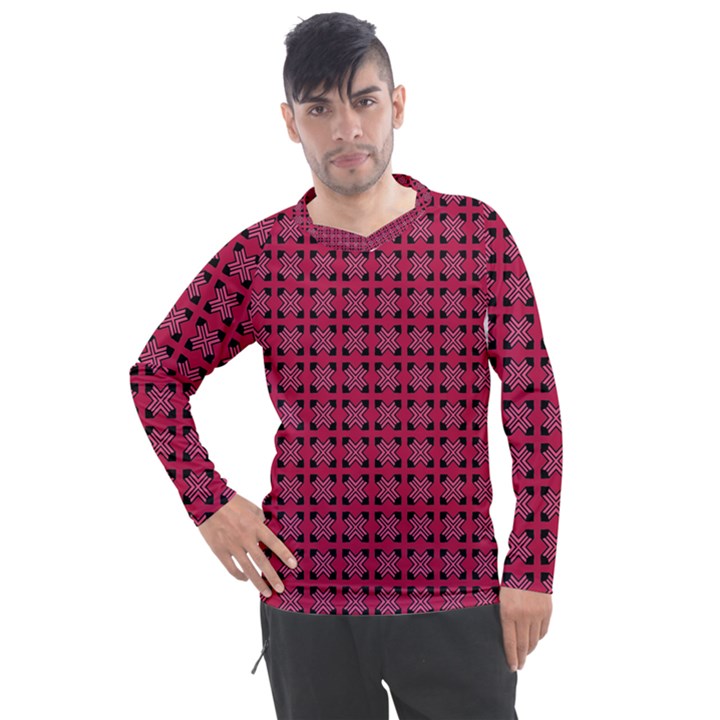 DF Ricky Purplish Men s Pique Long Sleeve Tee