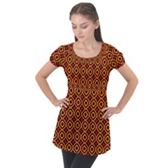 Df Sam Sheridan Puff Sleeve Tunic Top by deformigo