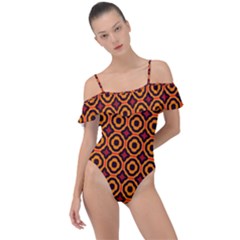 Df Sam Sheridan Frill Detail One Piece Swimsuit