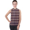 DF West Branch Mock Neck Chiffon Sleeveless Top View1